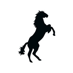 Black Horse icon vector
