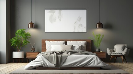 Sample frame set against a comfortable taupe bedroom backdrop.