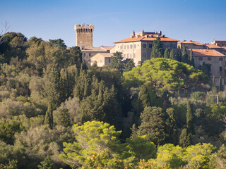 Obraz premium Italia, Toscana, Livorno, il paese di Populonia.