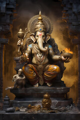 Fototapeta na wymiar Ganesha! Template / Banner for your best design
