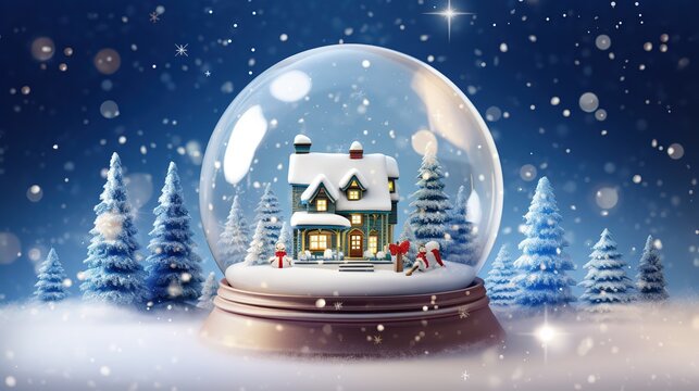  Christmas snow globe 
