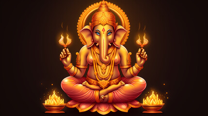 Fototapeta premium Ganesha! Template / Banner for your best design