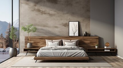 Sample frame set against a comfortable taupe bedroom backdrop.