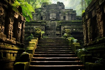  Mayan temple - obrazy, fototapety, plakaty
