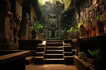 Wall murals Place of worship  Mayan temple