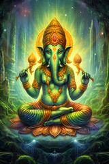Fototapeta premium Ganesha! Template / Banner for your best design