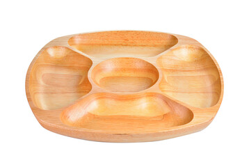 Wooden tray on    transparent png