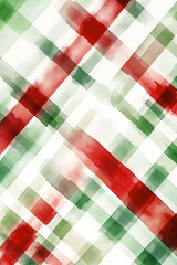 Watercolor Christmas Plaids Digital Papers Red & Green Plaids Backgrounds Plaids Pattern Backgrounds