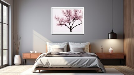 Sample frame set against a comfortable taupe bedroom backdrop.