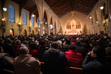 Christmas Night Prayer at Church