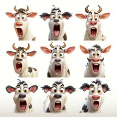 Fototapeta premium Delightful Cow Cartoon - Professional Design