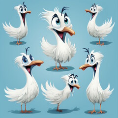 Obraz premium Cheerful Crow Cartoon - Professional Design