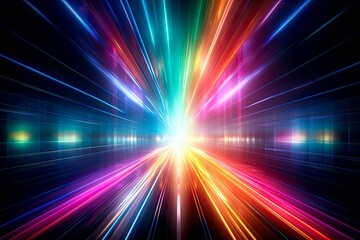 Electric Light Tracks in High-Energy Motion, waves and speed