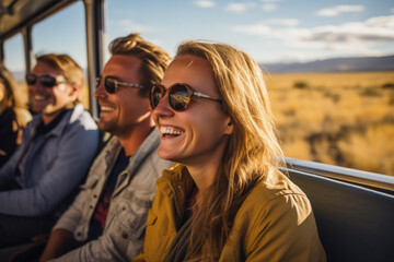 Passengers enjoying scenic train journeys 