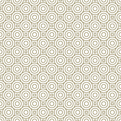Seamless geometric pattern. Circles ornament . Three circles