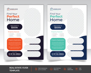 Modern Real Estate Flyer Template, Modern Home Sale Real Estate Flyer Template, Luxury House Flyer design