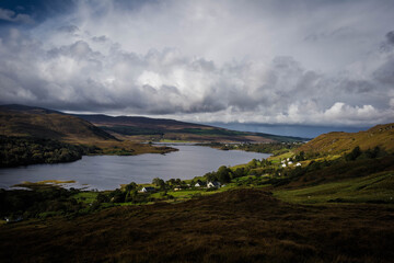 landscape of the poisoned glen in donegal
