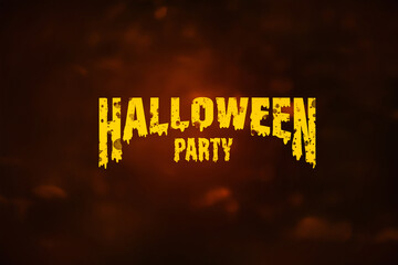 Halloween theme text effect. Illustration