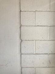 Fototapeta premium muro blanco de ladrillo a la vista