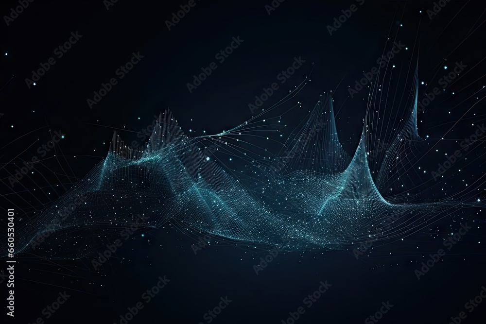 Aufkleber abstract digital energy. exploring futuristic light. glowing lines. modern tech concept. dynamic lig