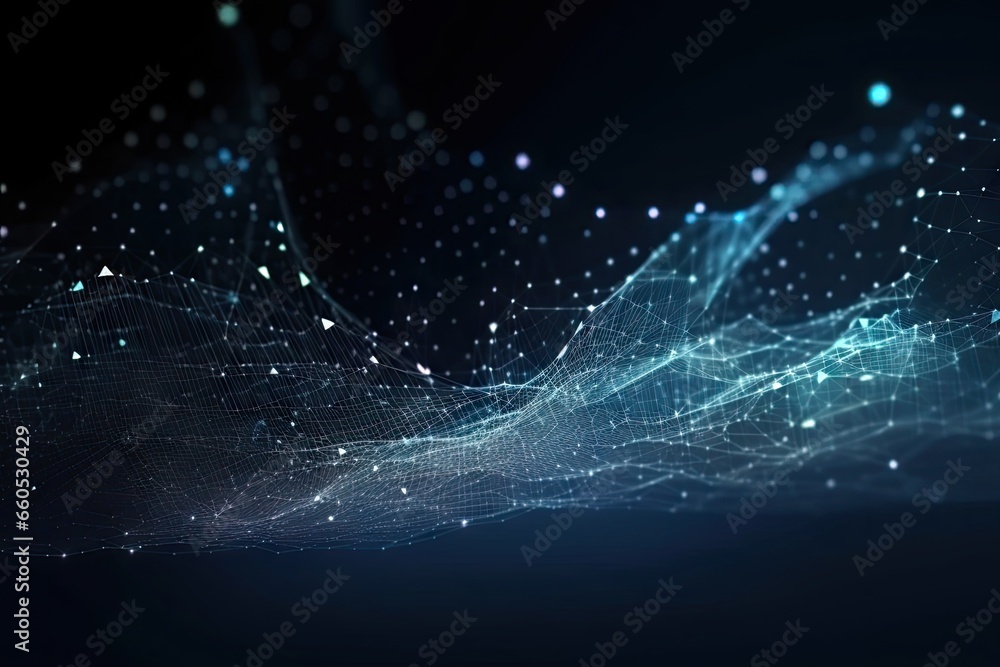 Aufkleber abstract digital energy. exploring futuristic light. glowing lines. modern tech concept. dynamic lig