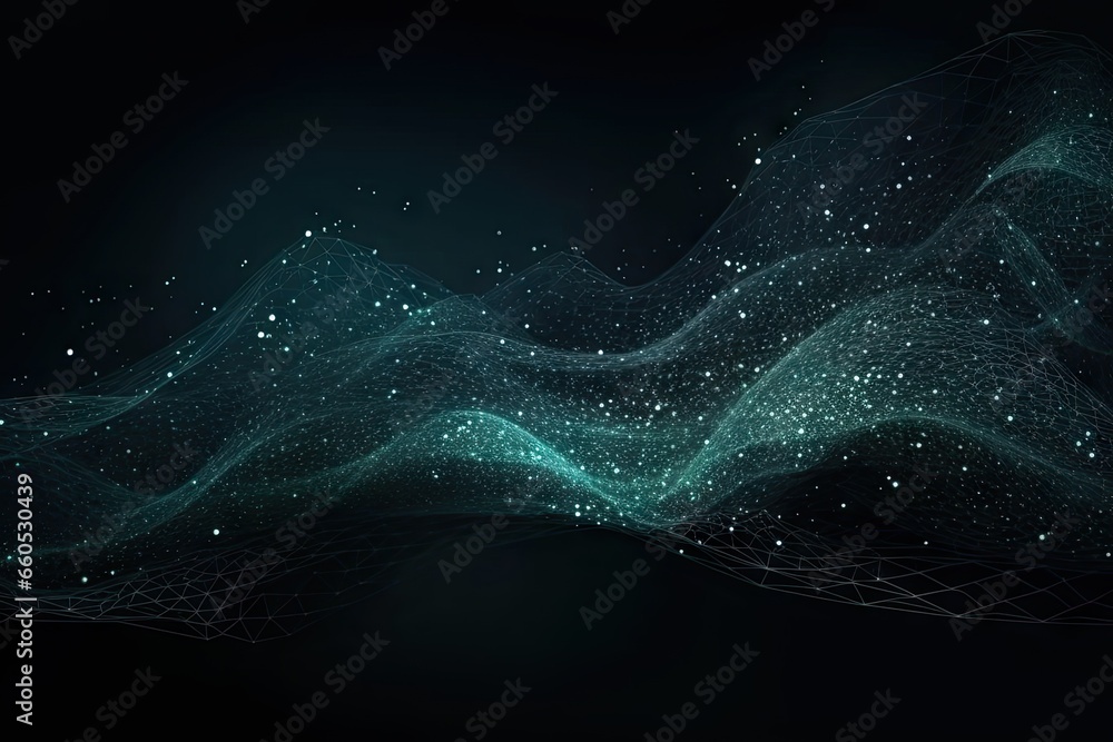 Aufkleber abstract digital energy. exploring futuristic light. glowing lines. modern tech concept. dynamic lig
