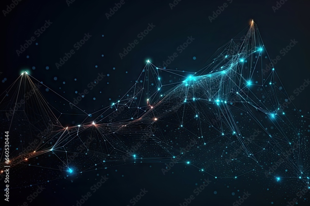 Aufkleber abstract digital energy. exploring futuristic light. glowing lines. modern tech concept. dynamic lig
