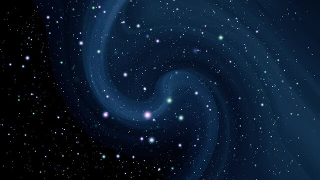 Fantasy distant mysterious galaxy gasses and rocks float in deep space