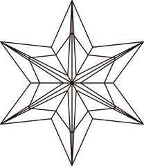 Line style star icon