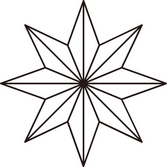 Line style star icon