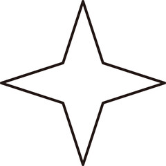 Line style star icon