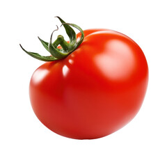 Tomato isolated on white transparent background, PNG