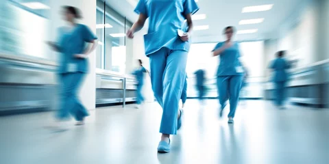 Foto op Plexiglas Healthcare and medical staff in motion blur , concept of Blurred movement © koldunova