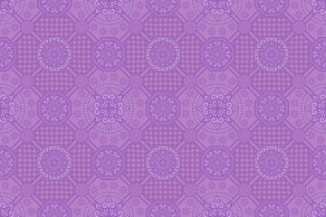 ダマスク柄 格子柄 紫 シームレス