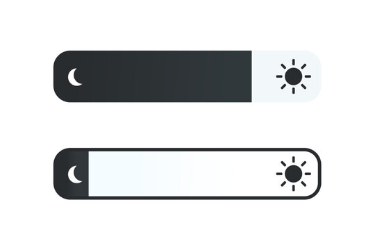 Screen Brightness Switch. Illustration Vector