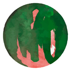 Watercolor shapes dots. Watercolors blobs. Colorful watercolor hand painted circles. Round stains