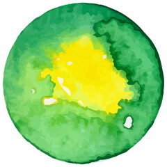 Watercolor shapes dots. Watercolors blobs. Colorful watercolor hand painted circles. Round stains