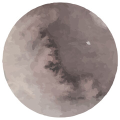 Watercolor shapes dots. Watercolors blobs. Colorful watercolor hand painted circles. Round stains