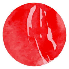 Watercolor shapes dots. Watercolors blobs. Colorful watercolor hand painted circles. Round stains