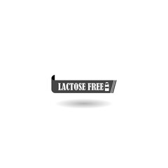 Lactose free icon with shadow