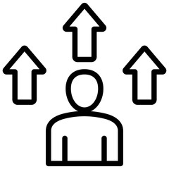 Advancement Outline Icon