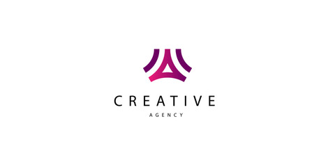 Letter A Logo. A Letter Design Vector