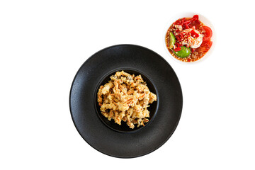 Crispy Fried Mushroom with Spiced Flour and Deep Fried. Usually Served with  Dipping Sauce. Breaded mushrooms or deep-fried mushrooms