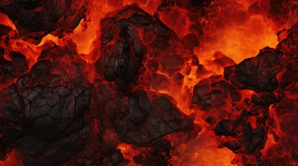 Fotobehang Floor is a lava HD texture background Highly Detailed © ArtStockVault