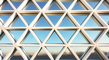 Dazzling geometric corporate building facade creating infinite window illusion.