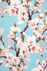 spring cherry, almond blossom