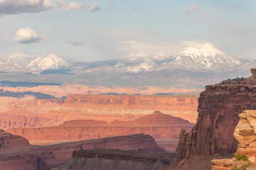 Majestic Desert Valley: a Breathtaking Panoramic Landscape of Peaceful Tranquility