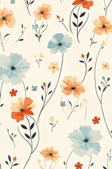 seamless floral pattern flower, pattern, floral, seamless, leaf, design, illustration, wallpaper, nature, vintage, spring, art, decoration, flowers, plant, texture, summer, retro, garden, ornament, bl