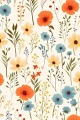 flower, floral, pattern, nature, spring, illustration, summer, design, leaf, art, seamless, plant, wallpaper, card, decoration, beauty, vintage, garden, pink, ornament, drawing, blossom, season, color