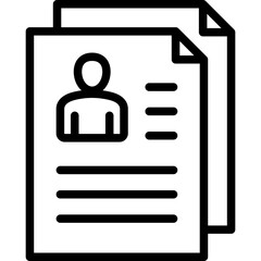 Resume Outline Icon